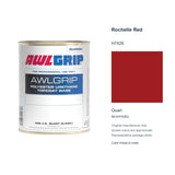 Awlgrip Rochelle Red H7426, Quart, 98-KH7426Q: representative original can with exact manufacturer color card sample