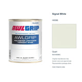 Awlgrip Signal White H8386, Quart, 98-KH8386Q: representative original can with exact manufacturer color card sample