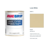 Awlgrip Lunar White H8413, Quart, 98-KH8413Q: representative original can with exact manufacturer color card sample