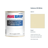 Awlgrip Hatteras Off-White H8414, Quart, 98-KH8414Q: representative original can with exact manufacturer color card sample