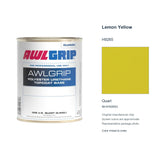 Awlgrip Lemon Yellow H9265, Quart, 98-KH9265Q: representative original can with exact manufacturer color card sample