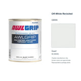 Awlgrip Off-White Revisited G8009, Quart, 98-G8009Q: representative original can with exact manufacturer color card sample