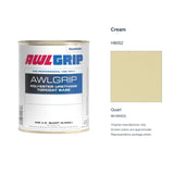 Awlgrip Cream H8002, Quart, 98-H8002Q: representative original can with exact manufacturer color card sample