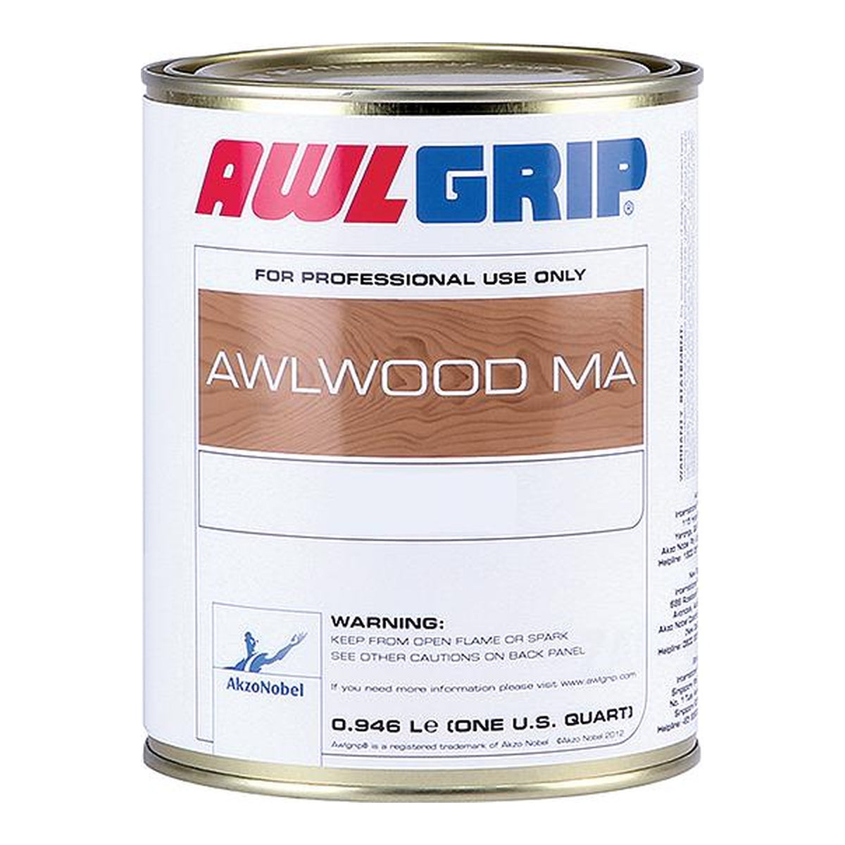 Awlgrip Awlwood Brushing Reducer — original package photo, no color swatch