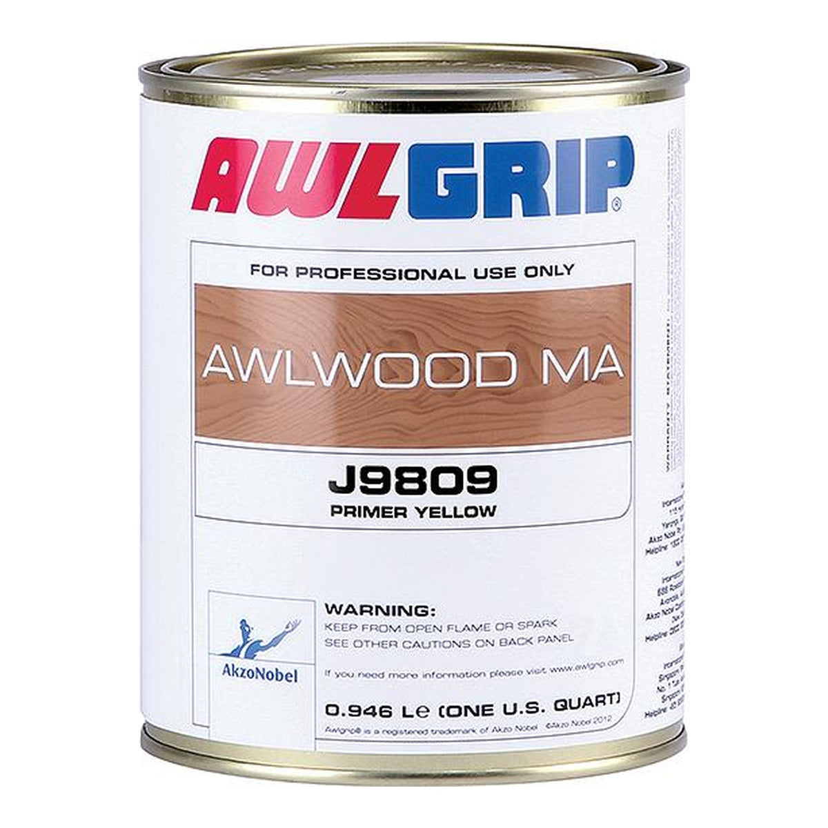 Awlgrip Awlwood Wood Primer — Quart Yellow | OJ9809/1QTUS