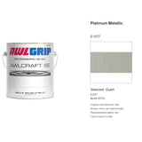 Awlgrip Awlcraft SE Platinum Metallic E1077, selected Quart, E1077: original manufacturer chip with representative gallon can