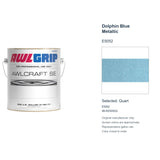 Awlgrip Awlcraft SE Dolphin Blue Metallic E5052, selected Quart, E5052: original manufacturer chip with representative gallon can