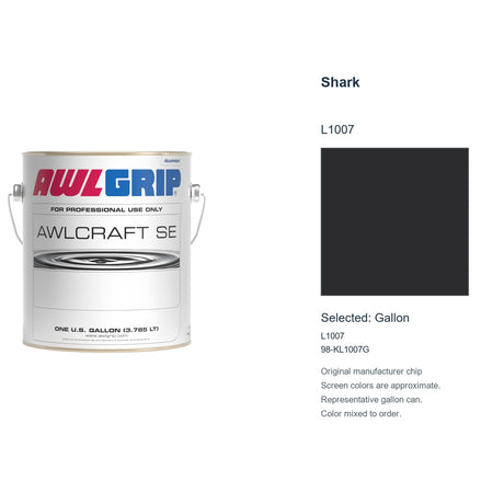 Awlgrip Awlcraft SE Shark L1007, selected Gallon, L1007: original manufacturer chip with representative gallon can