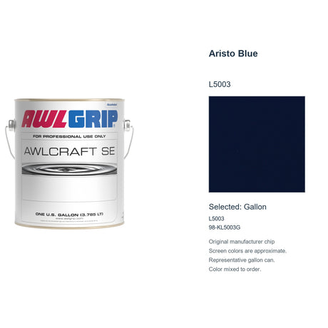 Awlgrip Awlcraft SE Aristo Blue L5003, selected Gallon, L5003: original manufacturer chip with representative gallon can