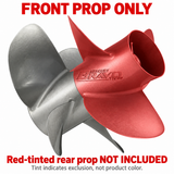 front prop sold individually. Red-tinted other prop is NOT INCLUDED; tint is an explanatory overlay, not actual product color.