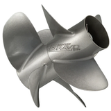 MerCruiser Bravo Three matched front and rear propeller pair — both propellers included in the set.