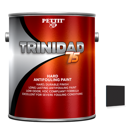 Pettit Trinidad 75 packaging with official Black color swatch