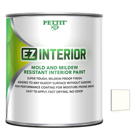 Pettit EZ Cabin-Coat packaging with official White color swatch