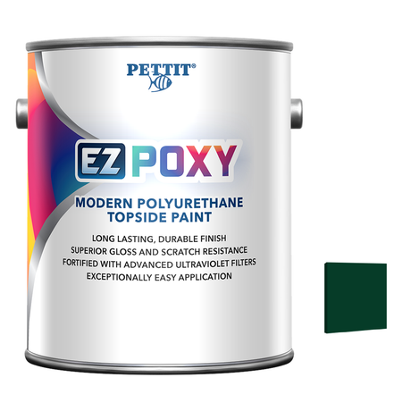 Pettit EZ-Poxy packaging with official Sea Green color swatch