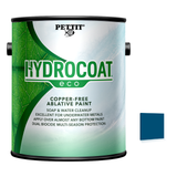 Pettit Hydrocoat ECO packaging with official Blue color swatch