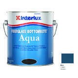 Interlux Fiberglass Bottomkote Aqua Antifouling Bottom Paint — Blue — 1 Gallon — YBA569/1; manufacturer can illustration with original manufacturer color swatch