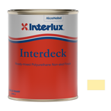 Interlux interdeck representative 1 Quart packaging with manufacturer YJC089 Cream swatch