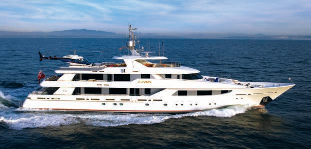 Manufacturer Pacifica Plus brochure: motor yacht use example; not a color swatch