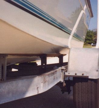 Manufacturer VC Performance Epoxy brochure: trailered boat hull example
