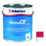 Interlux Micron CF Antifouling Bottom Paint — Red — 1 Gallon — YBD102/1; manufacturer can illustration with original manufacturer color swatch