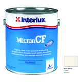 Interlux Micron CF Antifouling Bottom Paint — Shell White — 1 Gallon — YBD104/1; manufacturer can illustration with original manufacturer color swatch