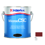 Interlux Micron CSC Antifouling Bottom Paint — Red — 1 Gallon — Y5582/1; manufacturer can illustration with original manufacturer color swatch