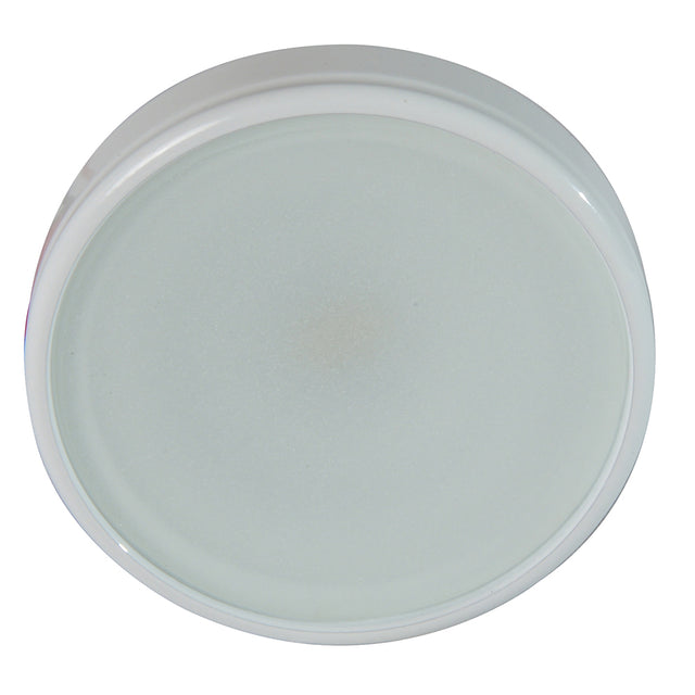 Lumitec Halo - Flush Mount Down Light - White Finish - 4-Color - White/Blue/Red/Purple Non-Dimming — 112820