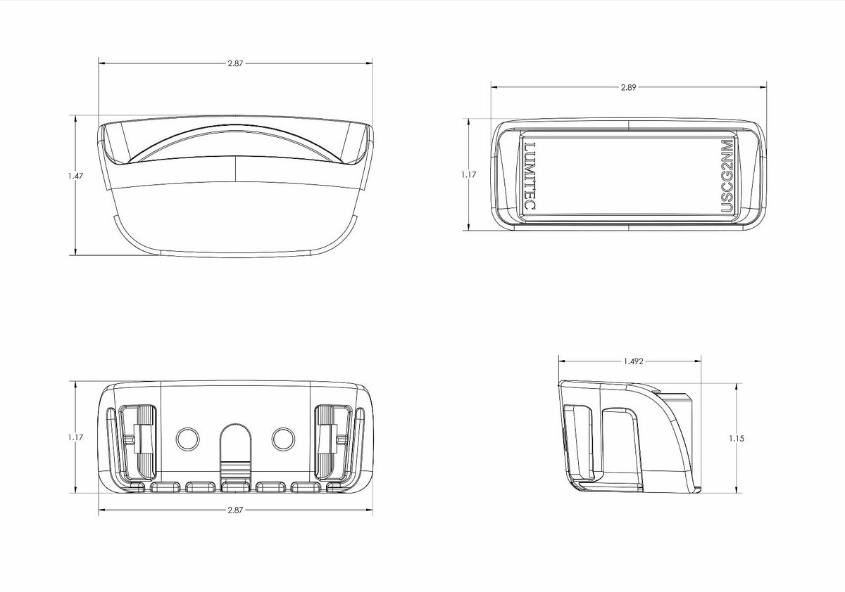 Contour Drop-in Navigation Light manufacturer dimensions