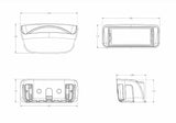 Contour Drop-in Navigation Light manufacturer dimensions