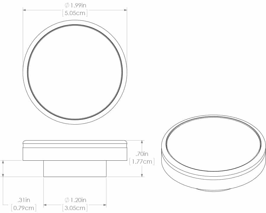 Halo Flush Mount LED Down Light manufacturer dimensions