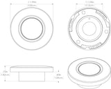 Orbit Flush Mount LED Down Light manufacturer dimensions