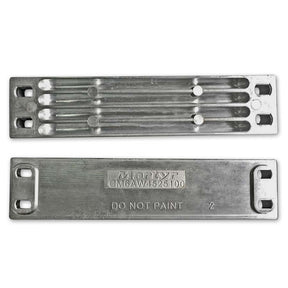 Martyr Yamaha transom anode, front and rear views