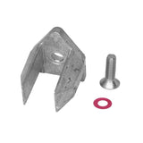 Martyr line-cutter anode family with retaining hardware; dimensions vary by model
