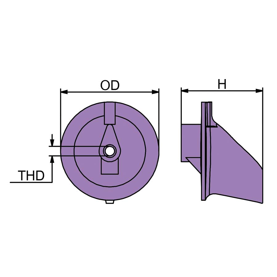 Martyr CM6K14537100A, CM6K14537100Z manufacturer dimensional drawing