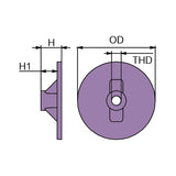 Martyr CM76214A, CM76214M, CM76214Z manufacturer dimensional drawing