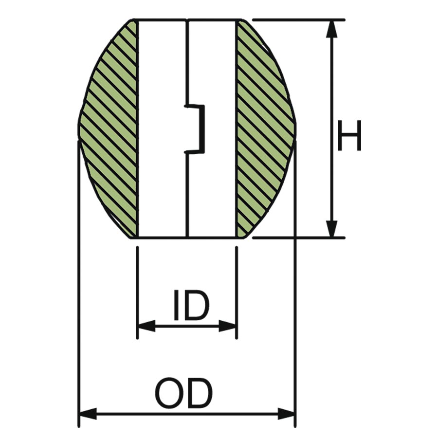 Martyr shaft anodes dimensional drawing; use the measurements for the selected part number