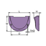 Martyr CM984513A manufacturer dimensional drawing