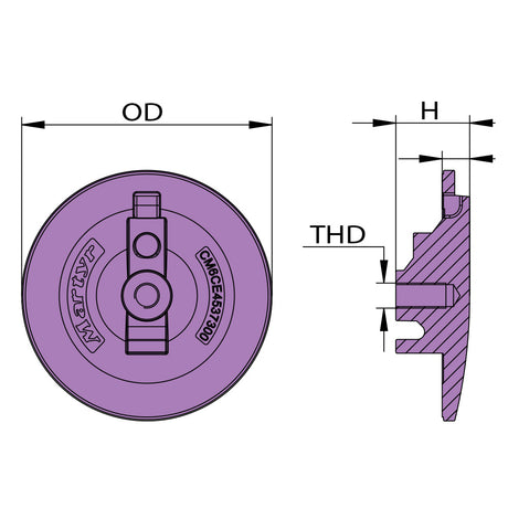 Martyr CM6CE4537300A, CM6CE4537300M, CM6CE4537300Z manufacturer dimensional drawing