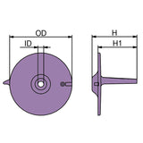 Martyr CM41107ZV500Z manufacturer dimensional drawing
