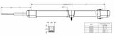 Moray Flex Light with Integrated Controller — manufacturer dimensional drawing