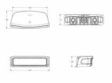 Contour Navigation Docking Combination Light — manufacturer dimensional drawing