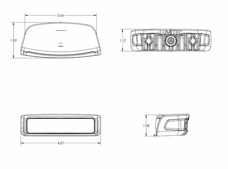 Contour Navigation Docking Combination Light — manufacturer dimensional drawing