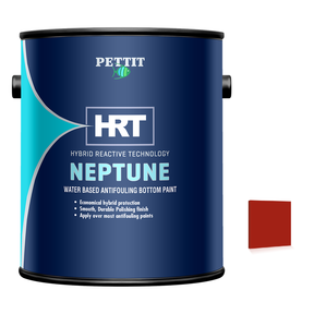 Pettit Neptune HRT packaging with official Red color swatch