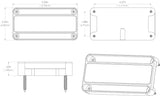 NevisLT LED Utility Light - White Only — manufacturer dimensional drawing