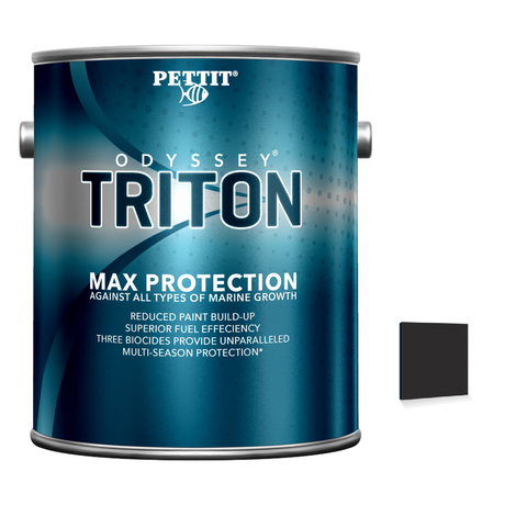 Pettit Odyssey Triton packaging with official Black color swatch