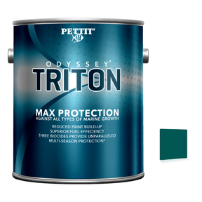 Pettit Odyssey Triton packaging with official Green color swatch