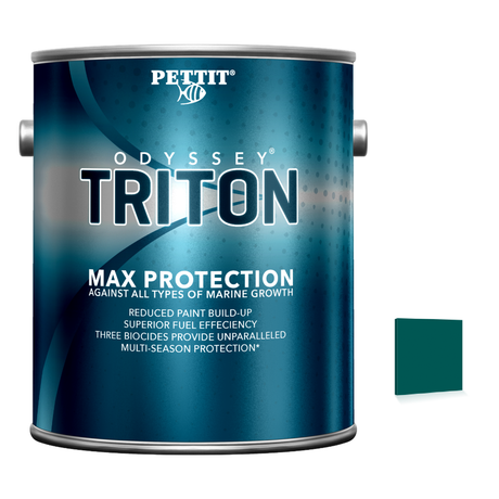 Pettit Odyssey Triton packaging with official Green color swatch