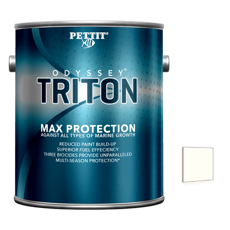 Pettit Odyssey Triton packaging with official White color swatch