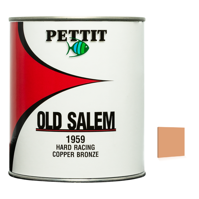 Pettit Old Salem Copper Bronze 1959 packaging with official Bronze color swatch