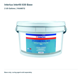 Interlux Interfill 830 Base — 2 US Gallons | YAA867/2. Base only; curing agent sold separately.